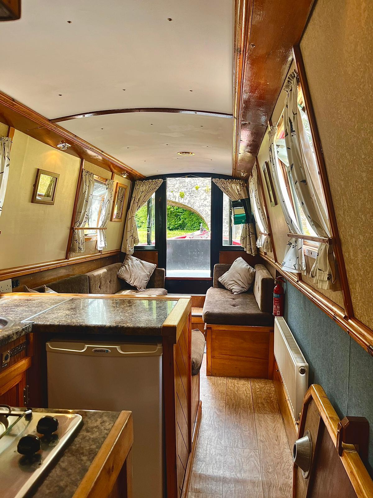 Web dancer looking forward into galley from alonside cooker - includes part of kitchen.jpg